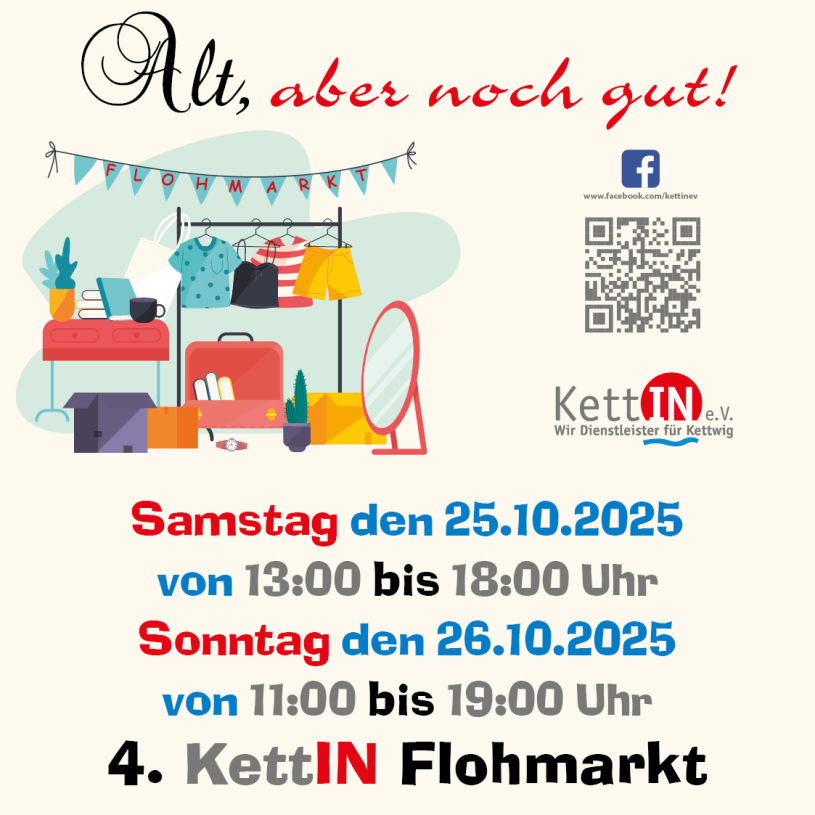 Flohmarkt - Samstag 25.10.2025 und Sonntag 26.10.2025 Samstag
